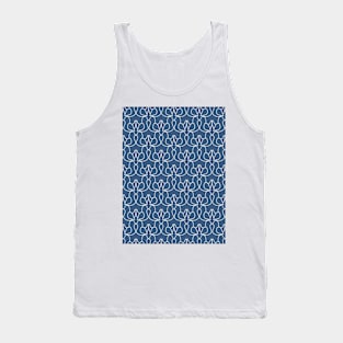 Lovely Little Blue Birds - Bold Line Art Tank Top